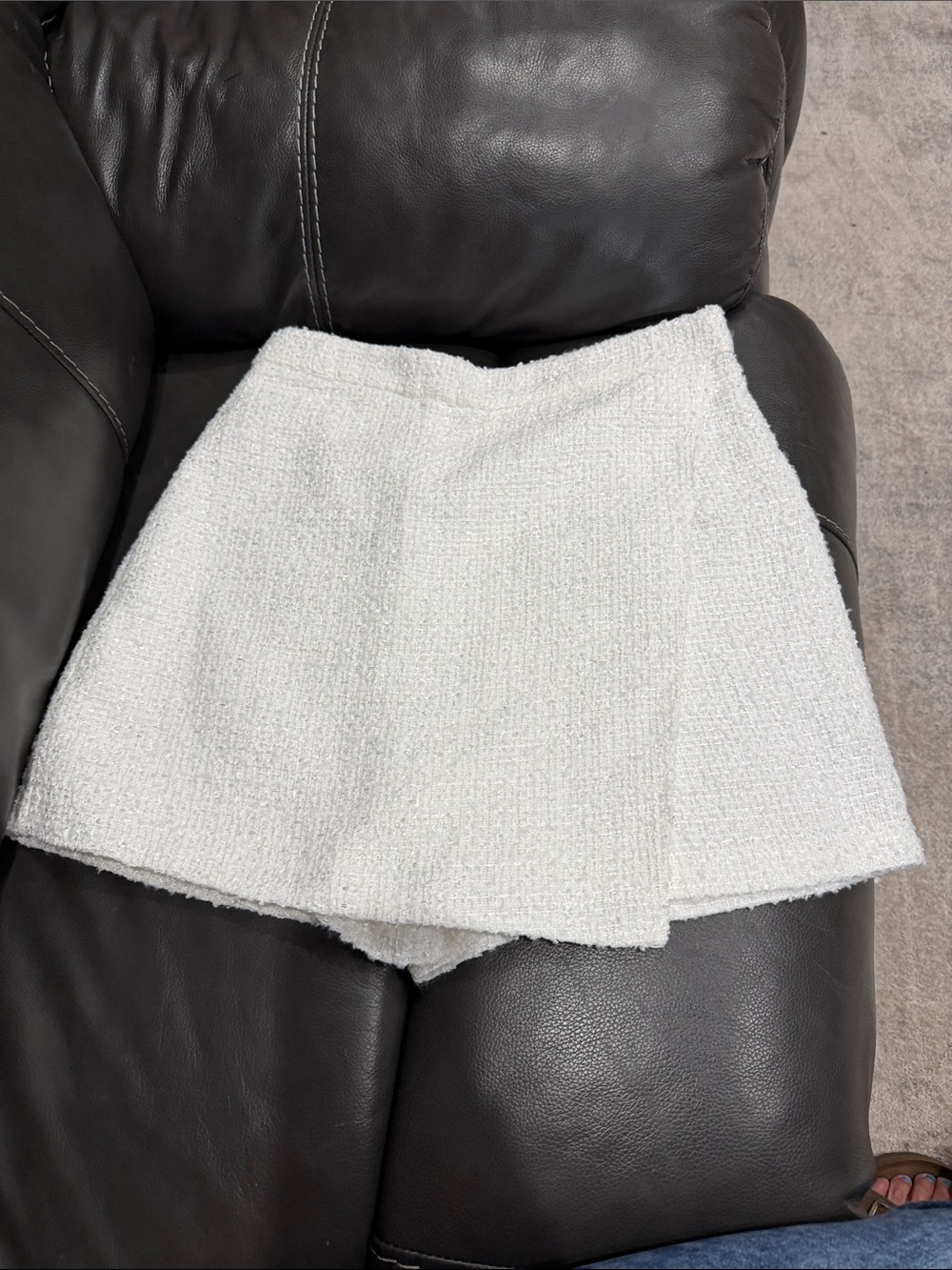 Lilly Pulitzer White Bouclé Skort